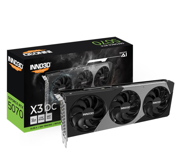 INNO3D GeForce RTX 5070 X3 OC 12GB GDDR7 DLSS4 - 1319113 - zdjęcie